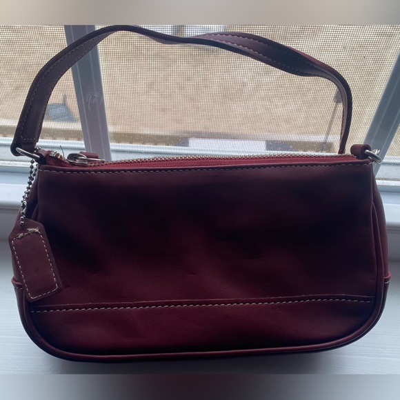 Coach Bags Coach Vintage Hampton Redleather Demi Baguette Purse